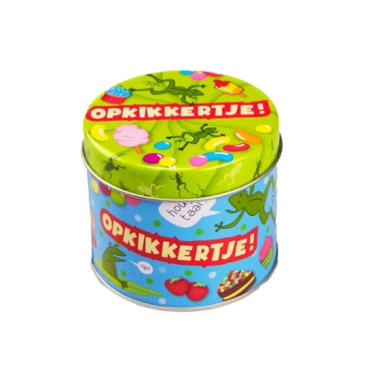 Opkikkertje - oliemix, Klein Snoepblik