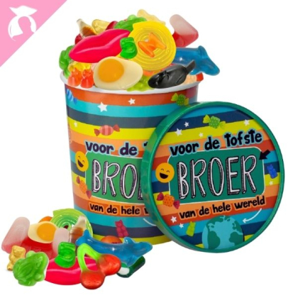 Voor de tofste broer van de hele wereld - oliemix, Snoepbeker 