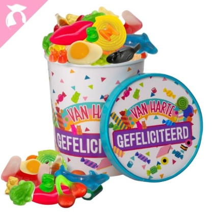 Van harte gefeliciteerd - oliemix, Snoepbeker 