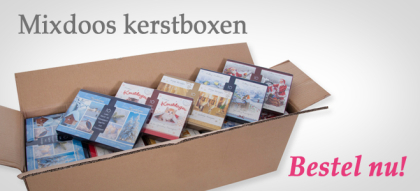 60 kerstboxen met 10 kerstkaarten incl enveloppen