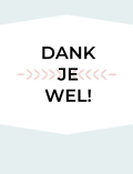 DANK JE WEL! - oliemix, klein 450 - 500 gram