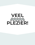 VEEL PLEZIER! - oliemix, klein 450 - 500 gram